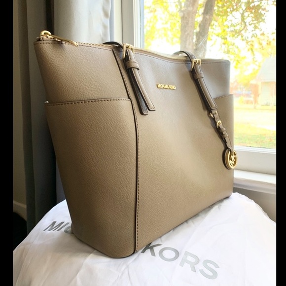 Michael kors jet set tote dark dune Clearance
